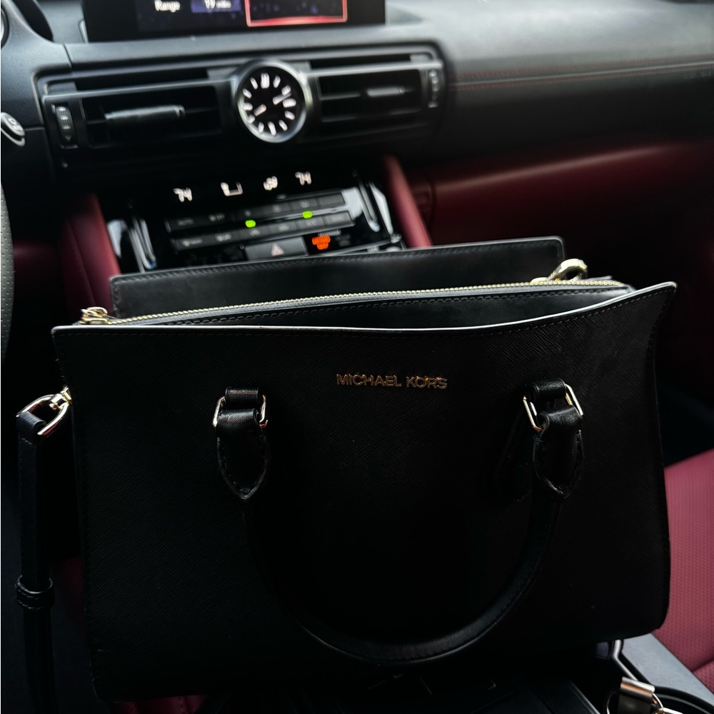 Michael Kors Black Satchel Bag